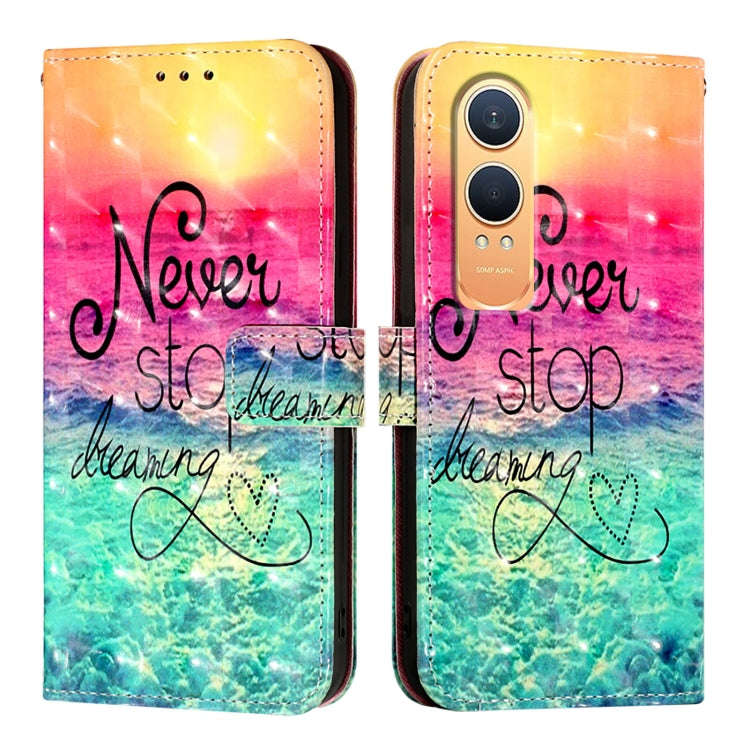 For OnePlus Nord CE4 Lite 3D Painting Horizontal Flip Leather Phone Case(Chasing Dreams)