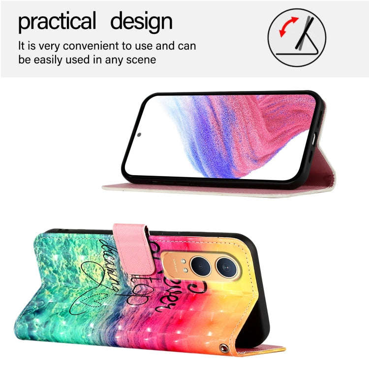 For OnePlus Nord CE4 Lite 3D Painting Horizontal Flip Leather Phone Case(Chasing Dreams)