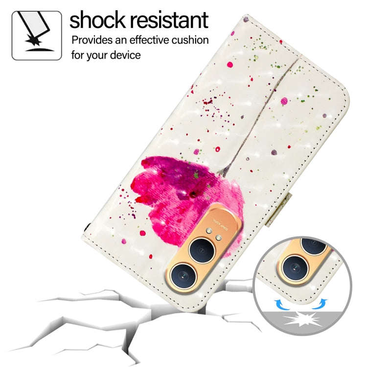 For OnePlus Nord CE4 Lite 3D Painting Horizontal Flip Leather Phone Case(Flower)