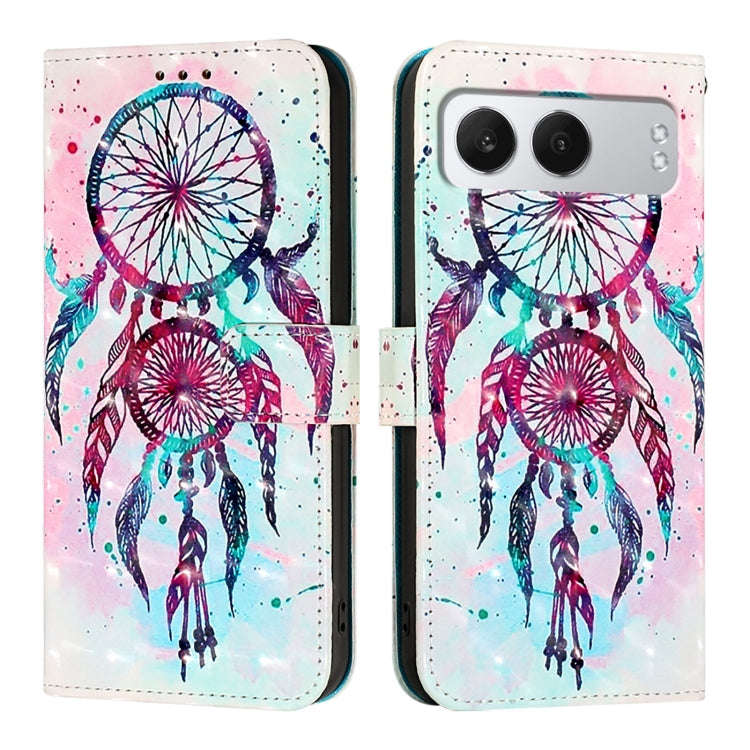 For OnePlus Nord 4 5G 3D Painting Horizontal Flip Leather Phone Case(Color Drop Wind Chimes)