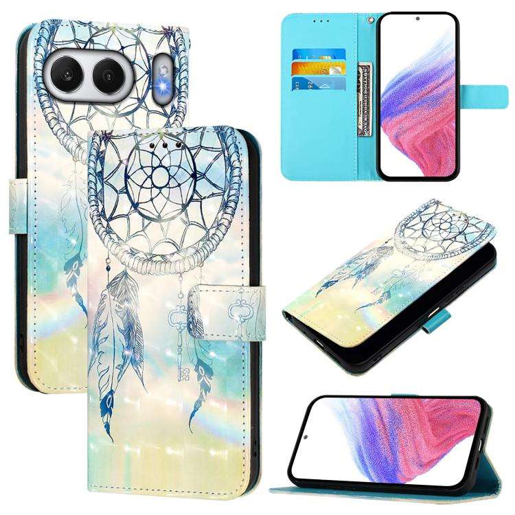 For OnePlus Nord 4 5G 3D Painting Horizontal Flip Leather Phone Case(Dream Wind Chimes)