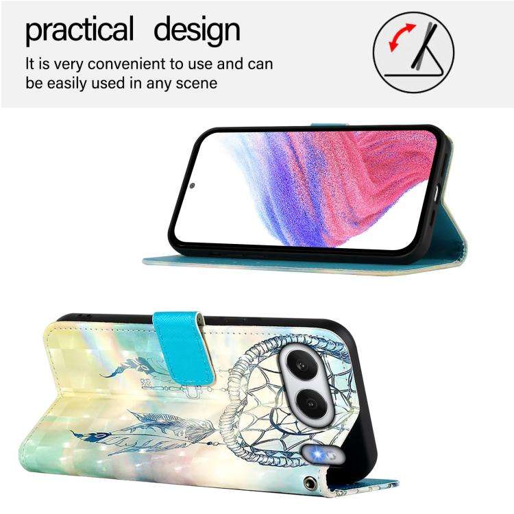 For OnePlus Nord 4 5G 3D Painting Horizontal Flip Leather Phone Case(Dream Wind Chimes)