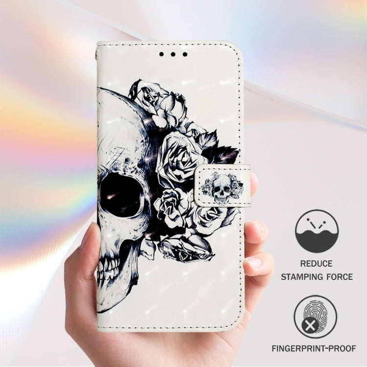For OnePlus Nord 4 5G 3D Painting Horizontal Flip Leather Phone Case(Skull)