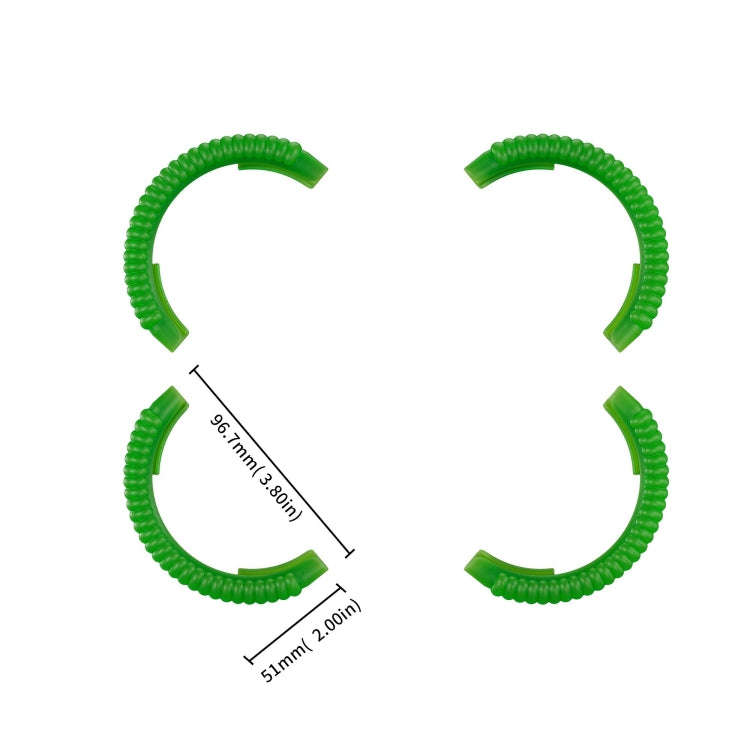 For DJI AVATA 2 STARTRC Propeller TPU Protective Guard Anti-collision Ring Cover(Fluorescent Green)
