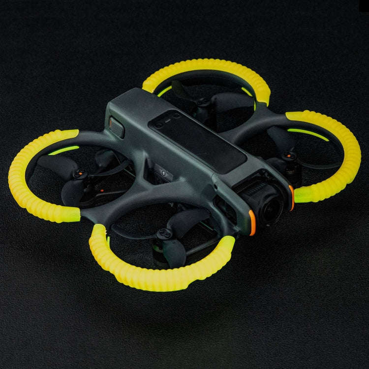 For DJI AVATA 2 STARTRC Propeller TPU Protective Guard Anti-collision Ring Cover(Fluorescent Orange)
