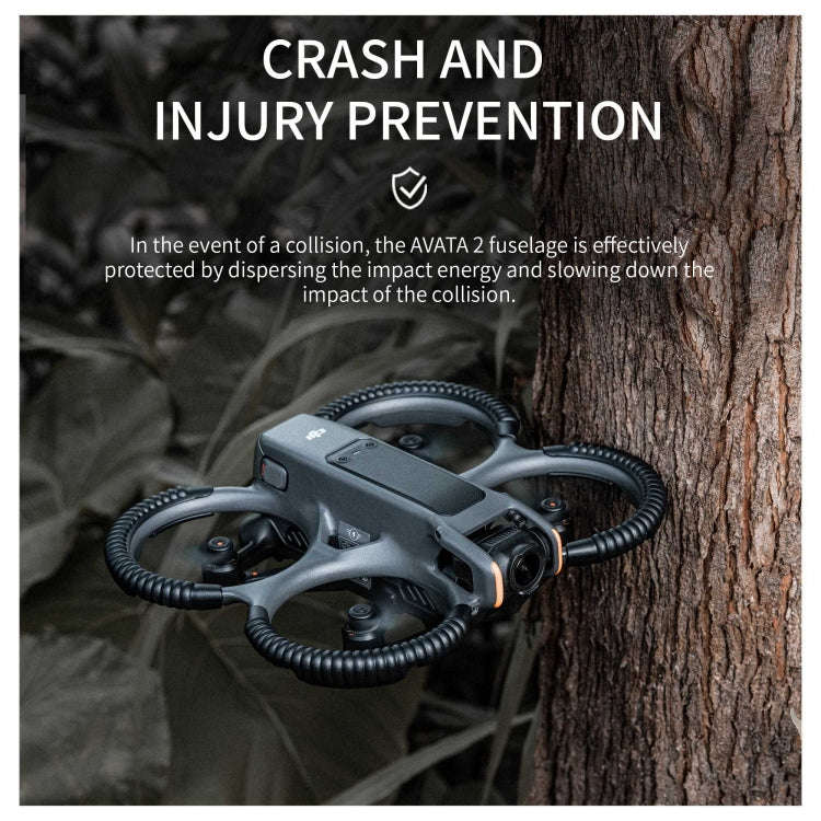 For DJI AVATA 2 STARTRC Propeller TPU Protective Guard Anti-collision Ring Cover(Black)