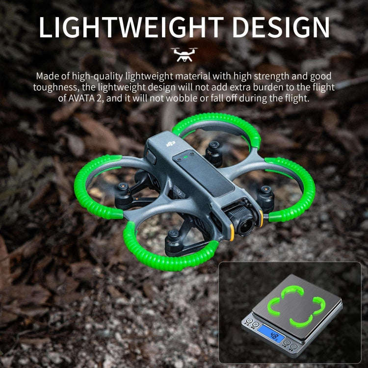 For DJI AVATA 2 STARTRC Propeller TPU Protective Guard Anti-collision Ring Cover(Fluorescent Orange)