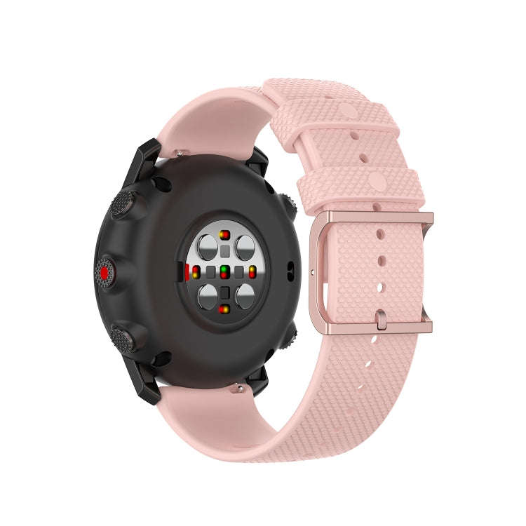 For Polar Grit X / Vantage M 22mm Dot Texture Watch Band(Light Pink)