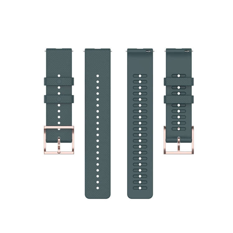 For Polar Grit X / Vantage M 22mm Dot Texture Watch Band(Olive Green)