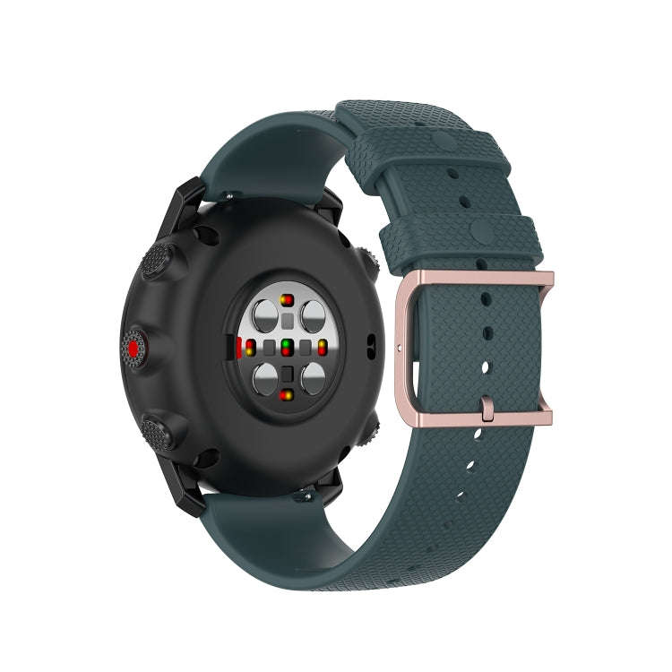 For Polar Grit X / Vantage M 22mm Dot Texture Watch Band(Olive Green)