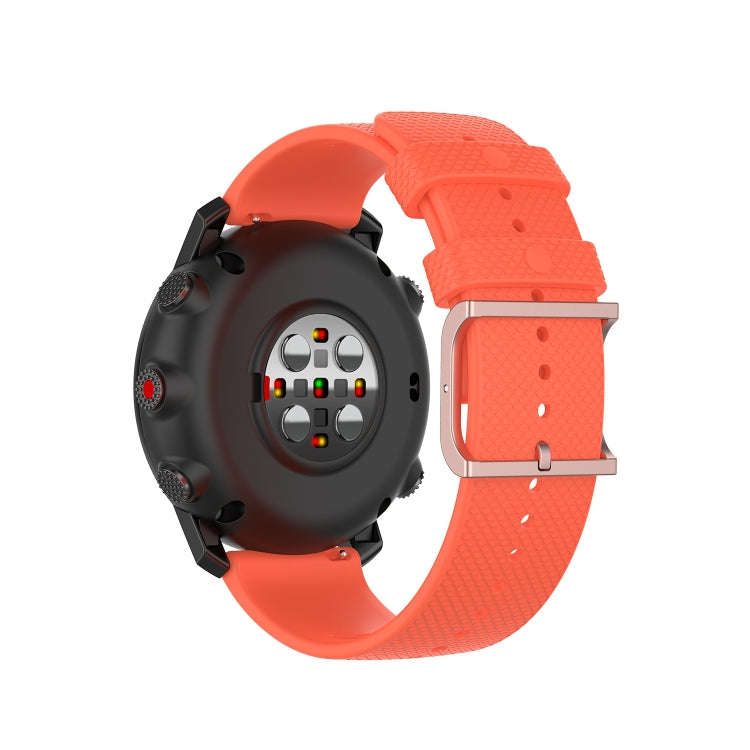 For Polar Grit X / Vantage M 22mm Dot Texture Watch Band(Orange)