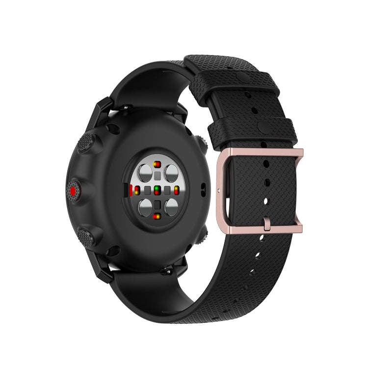 For Polar Grit X / Vantage M 22mm Dot Texture Watch Band(Black)