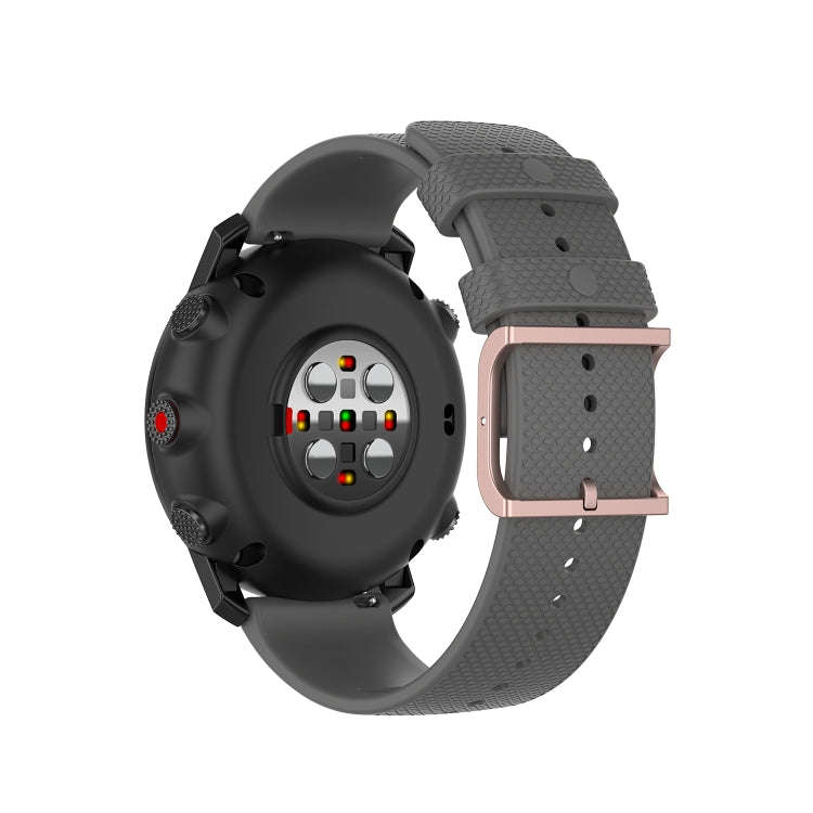 For Polar Grit X / Vantage M 22mm Dot Texture Watch Band(Grey)