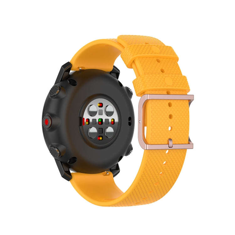 For Polar Grit X / Vantage M 22mm Dot Texture Watch Band(Yellow)