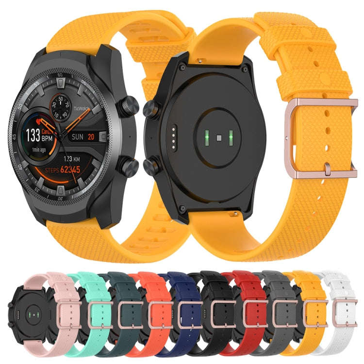 For Polar Grit X / Vantage M 22mm Dot Texture Watch Band(Yellow)
