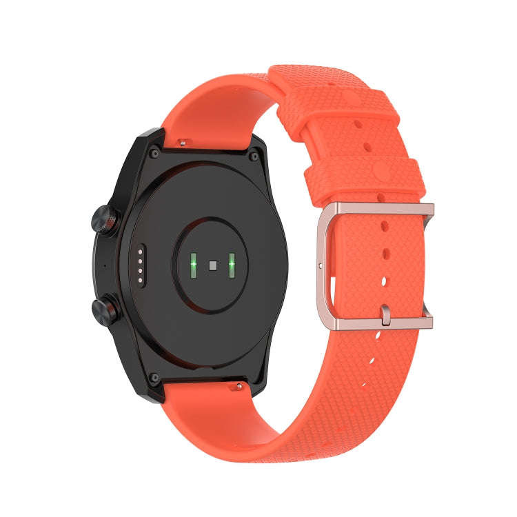 For Ticwatch Pro 2020 / Ticwatch GTX 22mm Dot Texture Watch Band(Orange)
