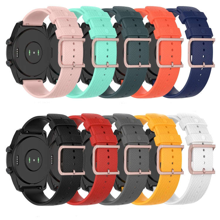 For Ticwatch Pro 2020 / Ticwatch GTX 22mm Dot Texture Watch Band(Orange)