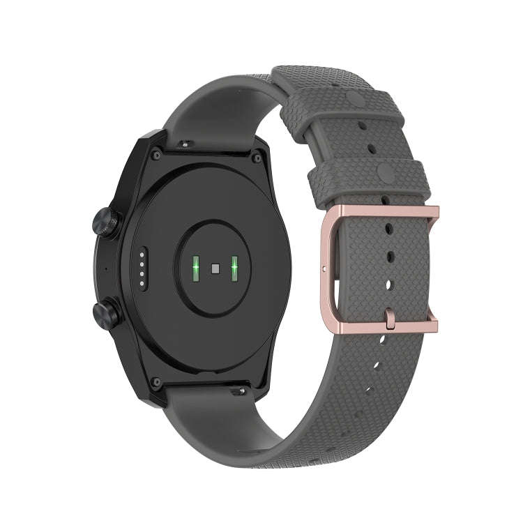 For Ticwatch Pro 2020 / Ticwatch GTX 22mm Dot Texture Watch Band(Grey)