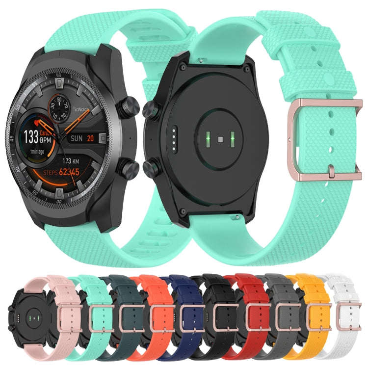 For Ticwatch Pro 2020 / Ticwatch GTX 22mm Dot Texture Watch Band(Grey)