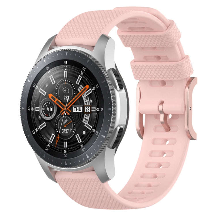 For Samsung Galaxy Watch3 45mm / Galaxy Watch 46mm 22mm Dot Texture Watch Band(Light Pink)