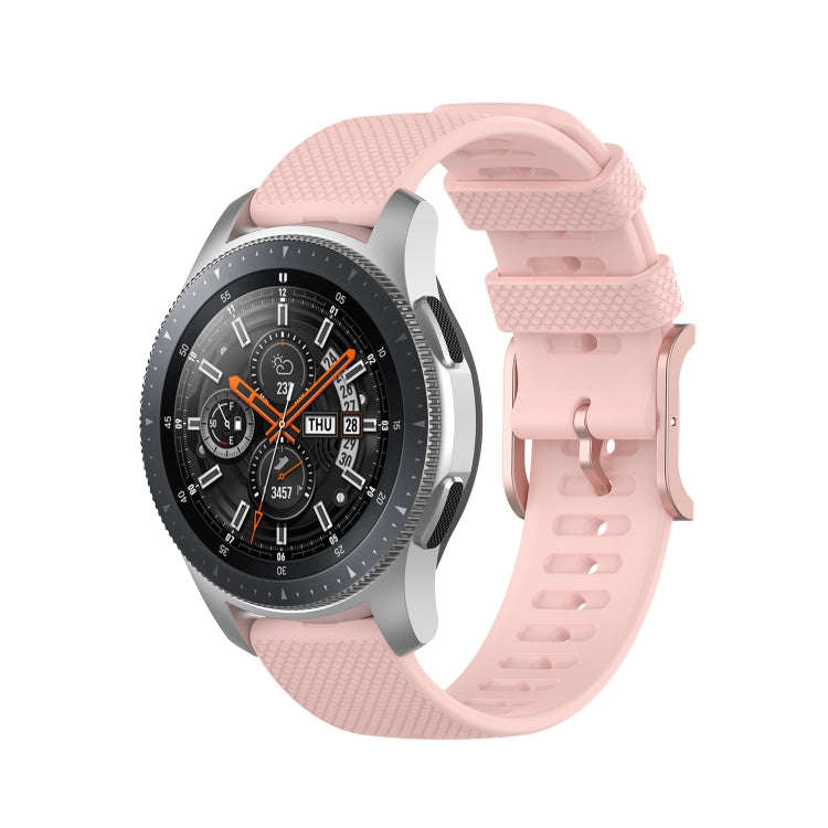 For Samsung Galaxy Watch3 45mm / Galaxy Watch 46mm 22mm Dot Texture Watch Band(Light Pink)