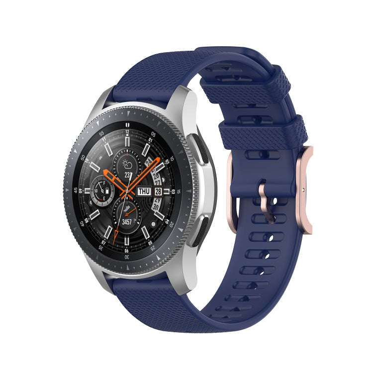 For Samsung Galaxy Watch3 45mm / Galaxy Watch 46mm 22mm Dot Texture Watch Band(Midnight Blue)