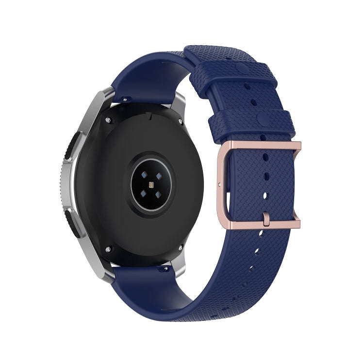 For Samsung Galaxy Watch3 45mm / Galaxy Watch 46mm 22mm Dot Texture Watch Band(Midnight Blue)