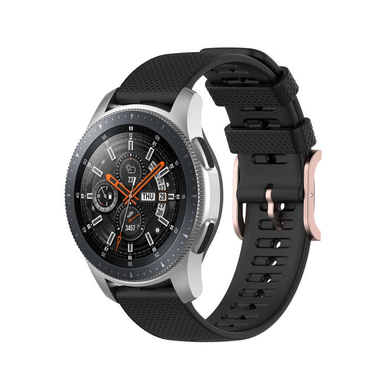 For Samsung Galaxy Watch3 45mm / Galaxy Watch 46mm 22mm Dot Texture Watch Band(Black)