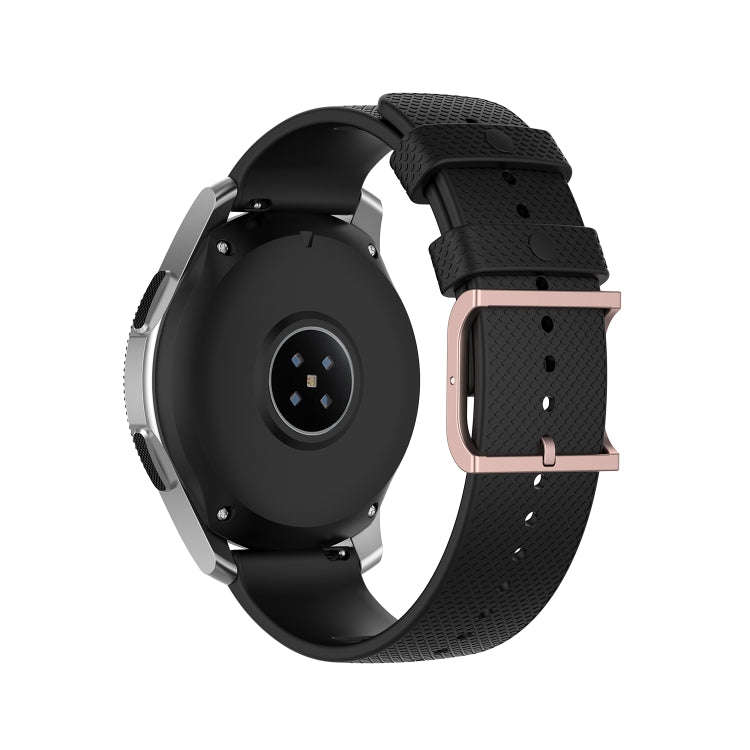 For Samsung Galaxy Watch3 45mm / Galaxy Watch 46mm 22mm Dot Texture Watch Band(Black)