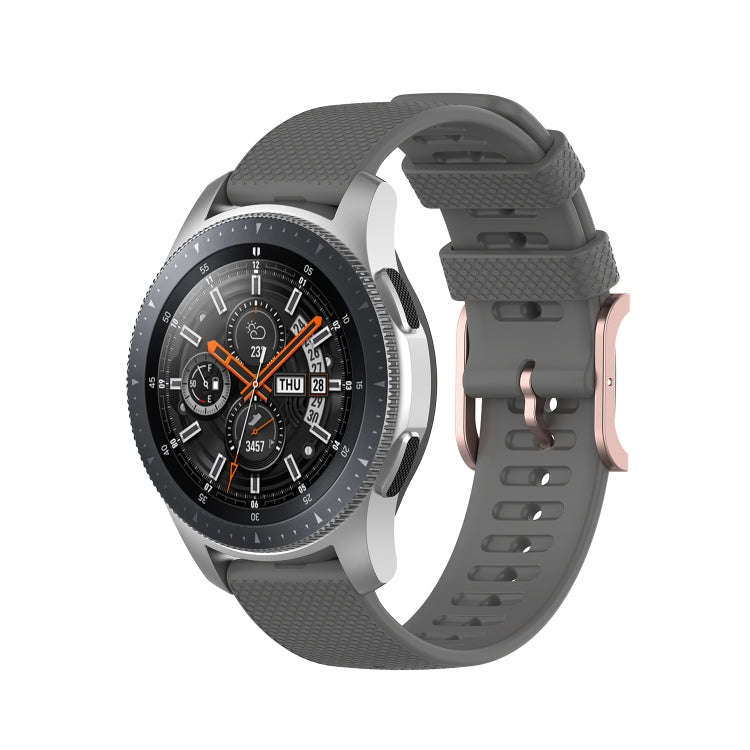 For Samsung Galaxy Watch3 45mm / Galaxy Watch 46mm 22mm Dot Texture Watch Band(Grey)