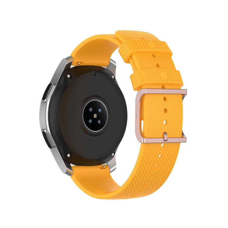 For Samsung Galaxy Watch3 45mm / Galaxy Watch 46mm 22mm Dot Texture Watch Band(Yellow)