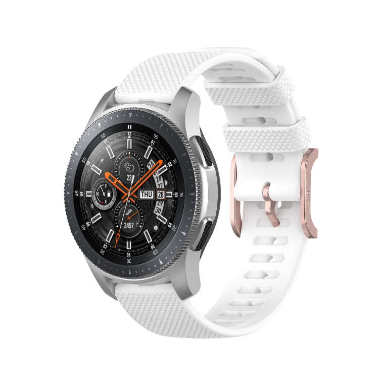 For Samsung Galaxy Watch3 45mm / Galaxy Watch 46mm 22mm Dot Texture Watch Band(White)