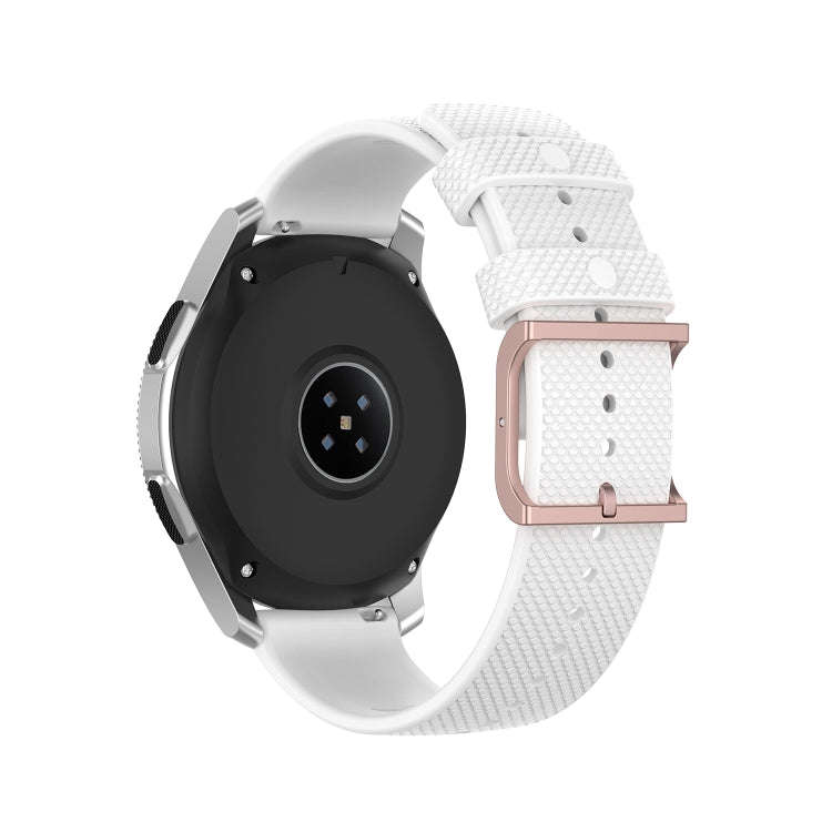 For Samsung Galaxy Watch3 45mm / Galaxy Watch 46mm 22mm Dot Texture Watch Band(White)