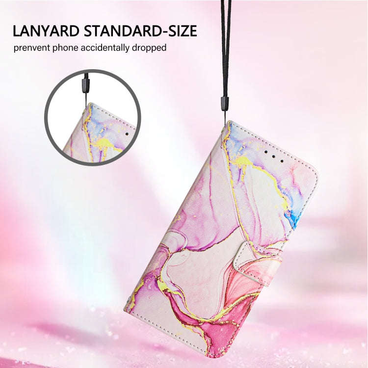 For Nothing CMF Phone 1 PT003 Marble Pattern Flip Leather Phone Case(Rose Gold)