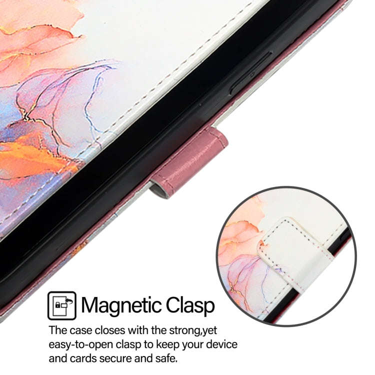 For OnePlus Nord N30 SE 5G PT003 Marble Pattern Flip Leather Phone Case(Galaxy Marble White)