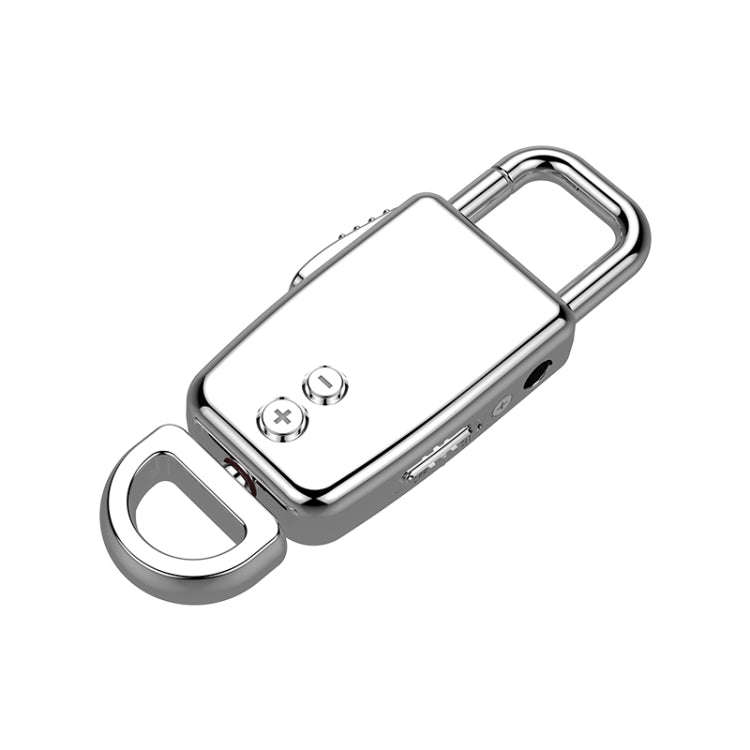 JNN S20 Zinc Alloy Keychain Voice Recorder, Memory:4GB(Silver)