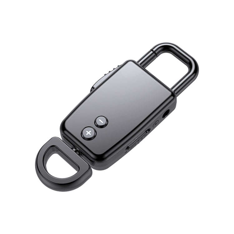 JNN S20 Zinc Alloy Keychain Voice Recorder, Memory:32GB(Black)