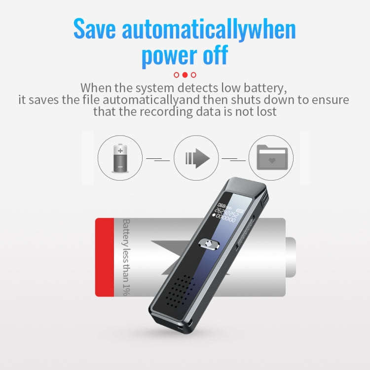 JNN Q7 Mini Portable Voice Recorder with OLED Screen, Memory:4GB(Metal Gray)