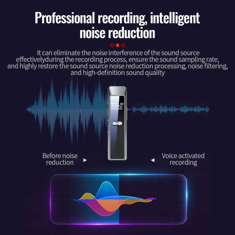 JNN Q7 Mini Portable Voice Recorder with OLED Screen, Memory:4GB(Metal Gray)