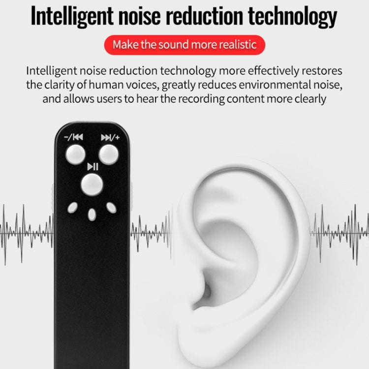 JNN J1 Mini Smart HD Noise Cancelling Voice Recorder, Memory:16GB(Black)