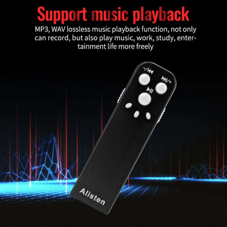 JNN J1 Mini Smart HD Noise Cancelling Voice Recorder, Memory:16GB(Black)