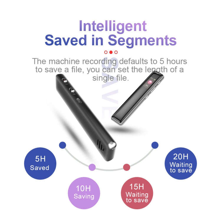 JNN Q33 HD Color Screen Stick Shape Portable Voice Recording Pen, Memory:32GB(Black)