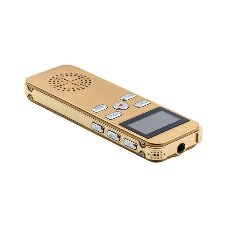 JNN X26 Mini Portable Voice Recorder with OLED Screen, Memory:8GB(Gold)