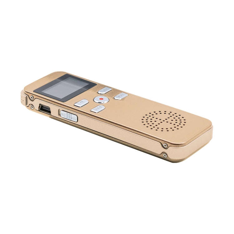 JNN X26 Mini Portable Voice Recorder with OLED Screen, Memory:8GB(Gold)