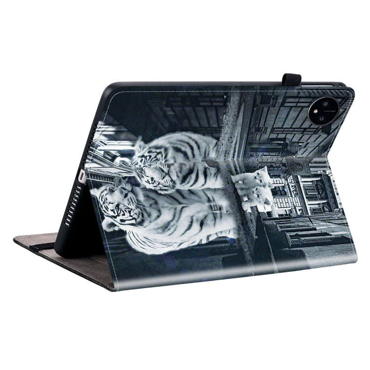 For Huawei MatePad Pro 11 2022 Crystal Texture Painted Leather Smart Tablet Case(Cat Reflection T...