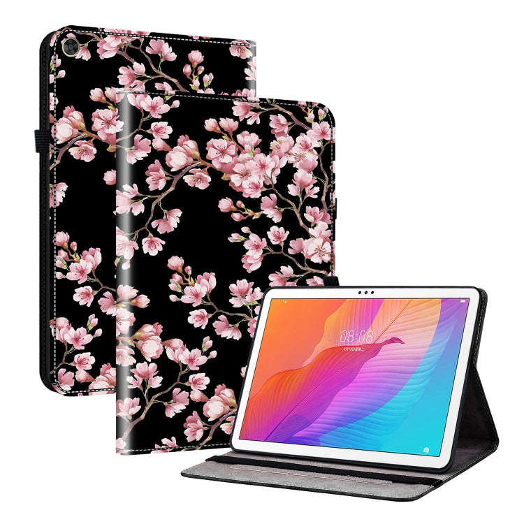 For Huawei MatePad T 10s / Enjoy Tablet 2 Crystal Texture Painted Leather Smart Tablet Case(Plum ...