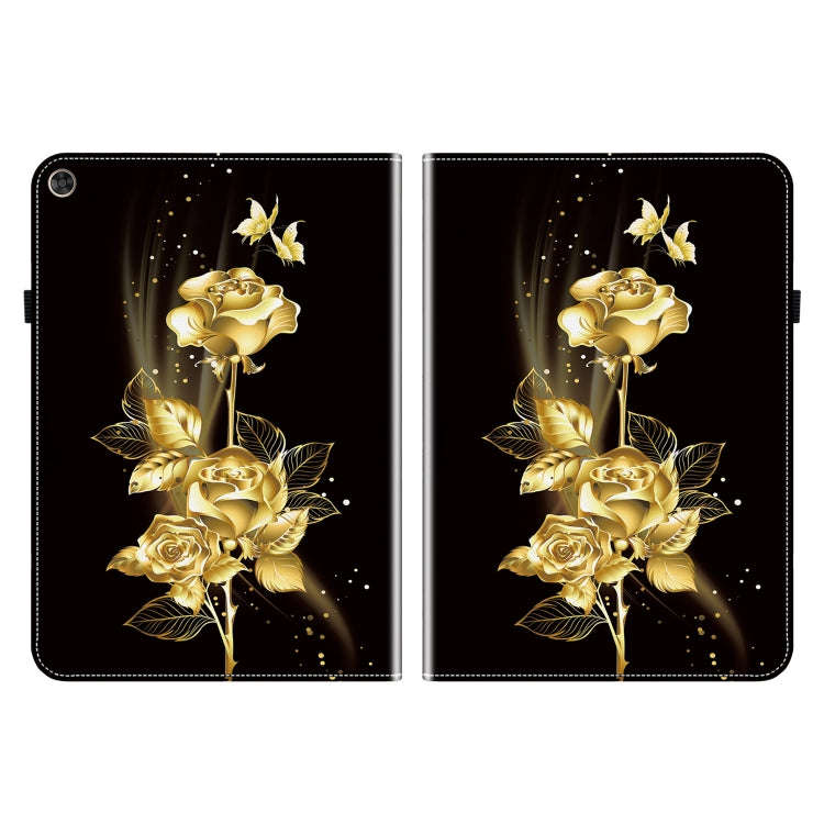For Huawei MatePad T 10s / Enjoy Tablet 2 Crystal Texture Painted Leather Smart Tablet Case(Gold ...