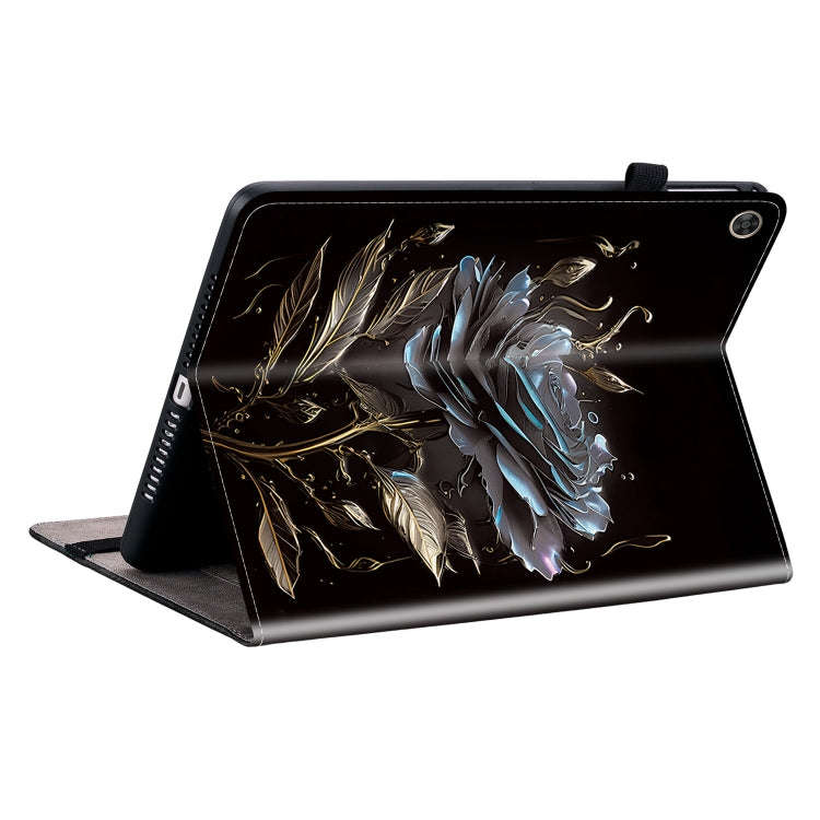 For Huawei MatePad T 10s / Enjoy Tablet 2 Crystal Texture Painted Leather Smart Tablet Case(Black...