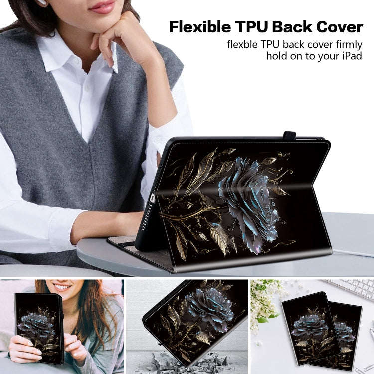 For Huawei MatePad T 10s / Enjoy Tablet 2 Crystal Texture Painted Leather Smart Tablet Case(Black...