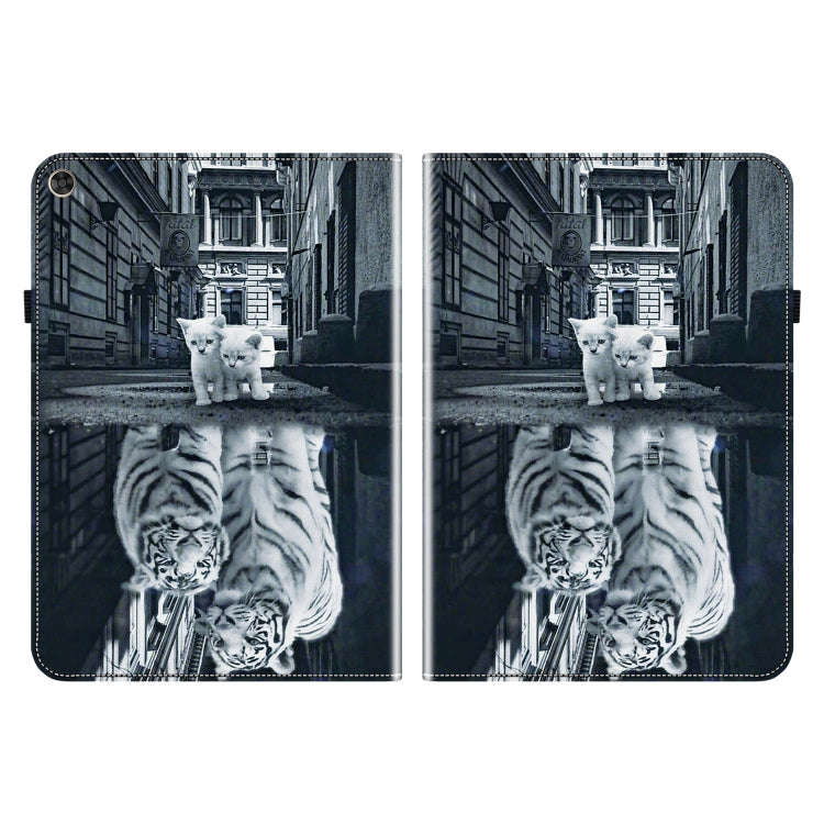 For Huawei MatePad T 10s / Enjoy Tablet 2 Crystal Texture Painted Leather Smart Tablet Case(Cat R...